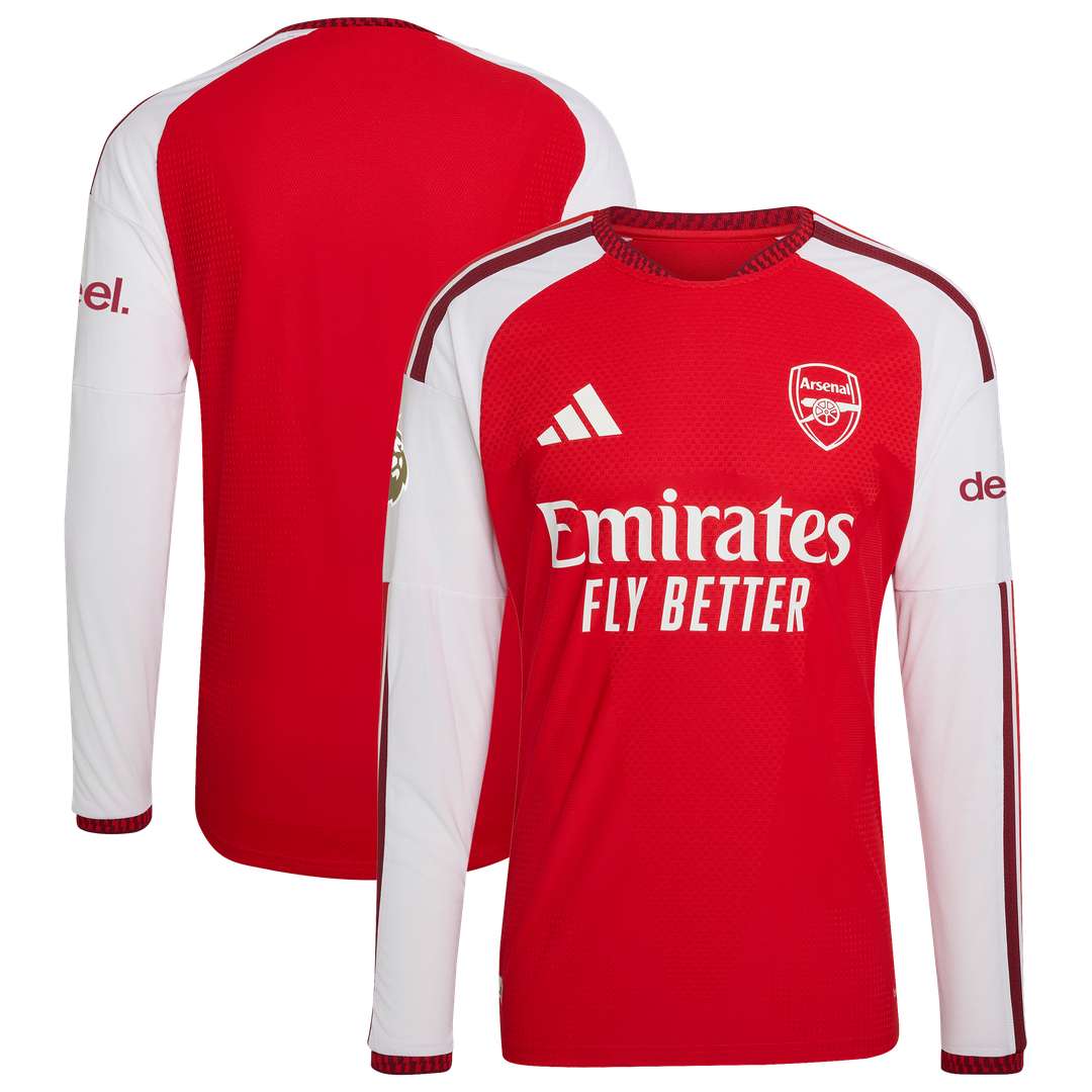 Arsenal adidas 2026/27 Home Authentic Long Sleeve Jersey - Red