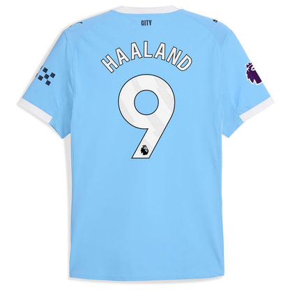 Erling Haaland Manchester City Puma 2025/26 Home Authentic Player Jersey - Sky Blue