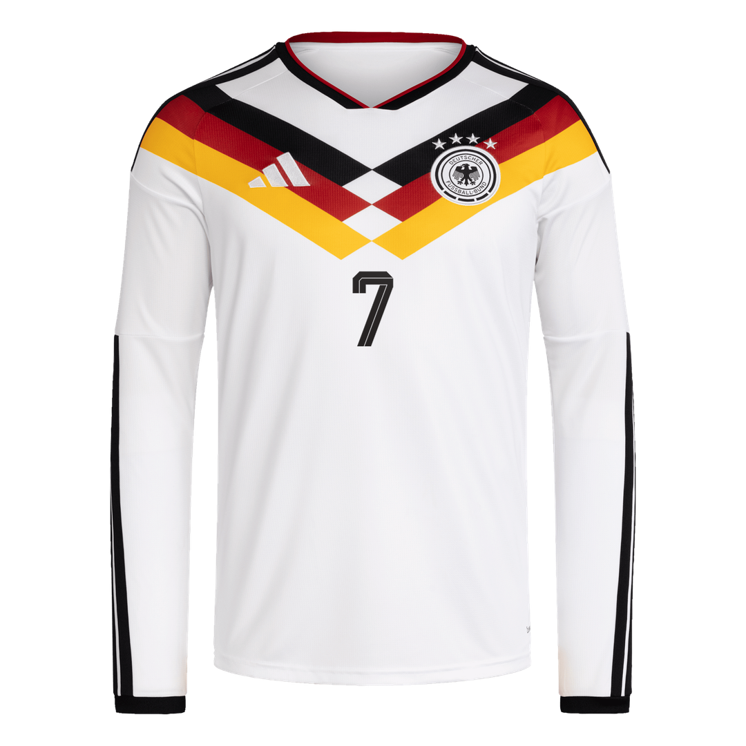 Kai Havertz Germany National Team adidas 2026 Home Replica Long Sleeve Jersey - White