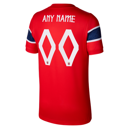 Norway National Team Nike Youth 2026 Away Stadium Replica Custom Jersey - Black