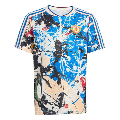 Manchester United X Stone Roses adidas Youth Replica Jersey - Blue