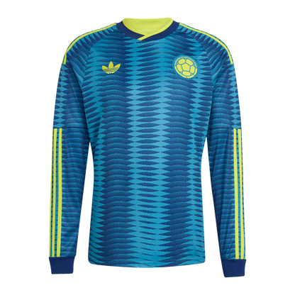 Colombia National Team adidas 2026 Away Replica Long Sleeve Jersey - Turquoise