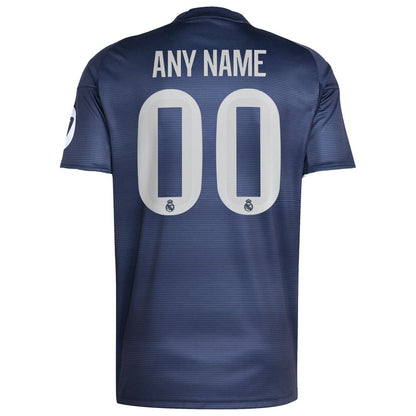 Real Madrid adidas 2025/26 Away Replica Custom Jersey - Blue