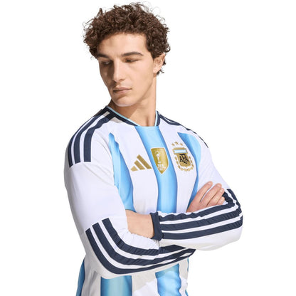 Argentina National Team adidas 2026 Home Replica Long Sleeve Jersey - White