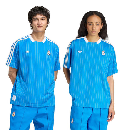 Real Madrid adidas Unisex Terrace Icons Jersey - Blue