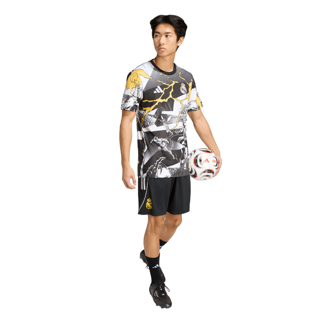 Real Madrid x Marvel adidas AEROREADY 2025/26 Pre-Match Top - White