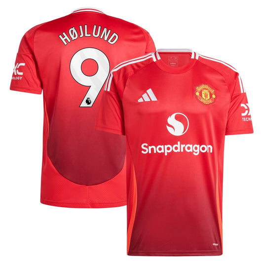 Rasmus Højlund Manchester United adidas 2024/25 Home Replica Player Jersey - Red
