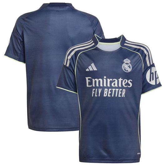 Real Madrid adidas Youth 2025/26 Away Replica Jersey - Blue