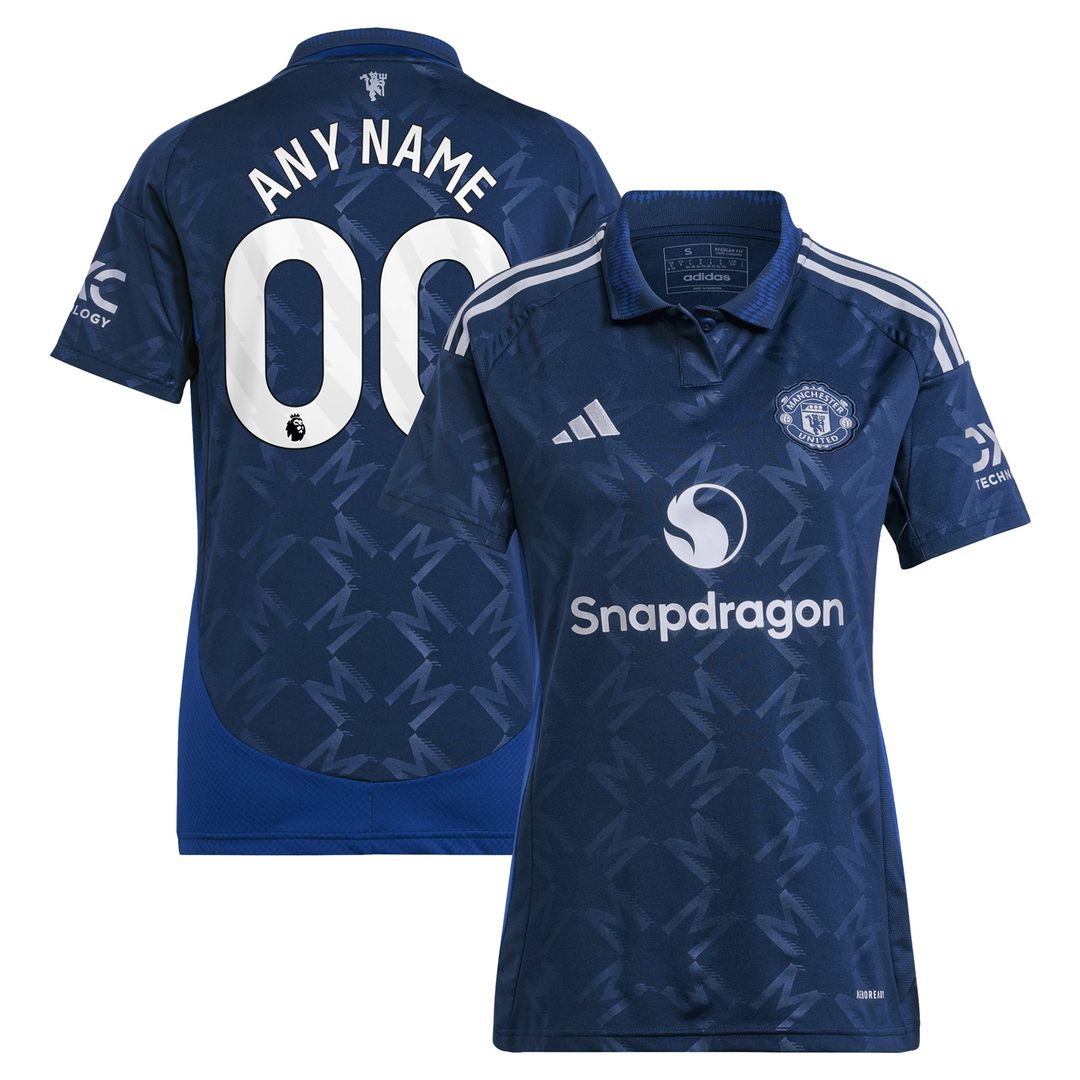 Manchester United adidas Women's 2024/25 Home Replica Custom Jersey - Red