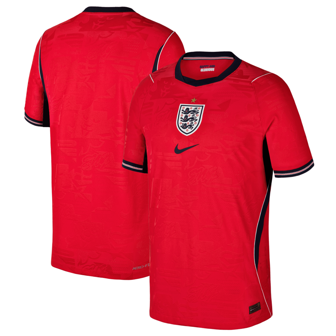 England National Team Nike Youth 2026 Away Match Authentic Jersey - Red