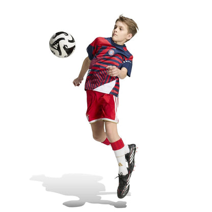Bayern Munich adidas Youth 2026/27 Pre-Match Home Training Jersey - Blue/Red