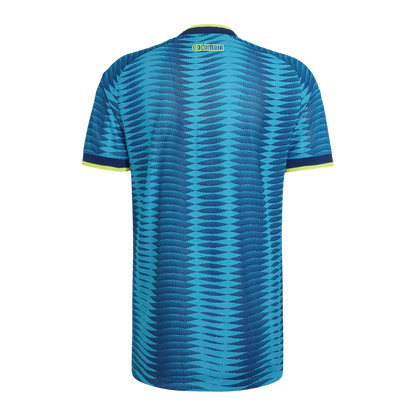 Colombia National Team adidas 2026 Away On-Field Authentic Jersey - Turquoise