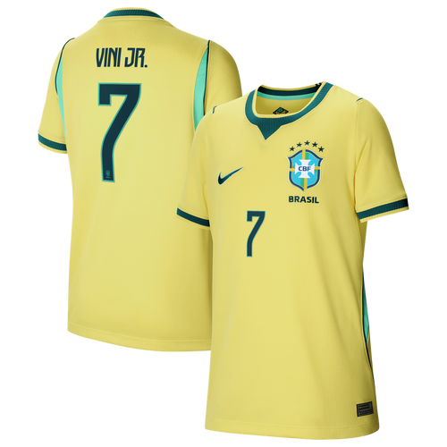 Vini Jr. Brazil National Team Nike Youth 2026 Home Stadium Replica Jersey - Yellow