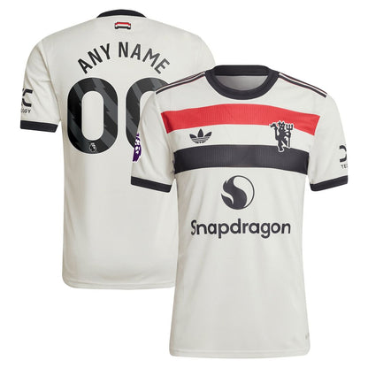 Manchester United adidas Originals  2024/25 Third Custom Authentic Jersey - Cream