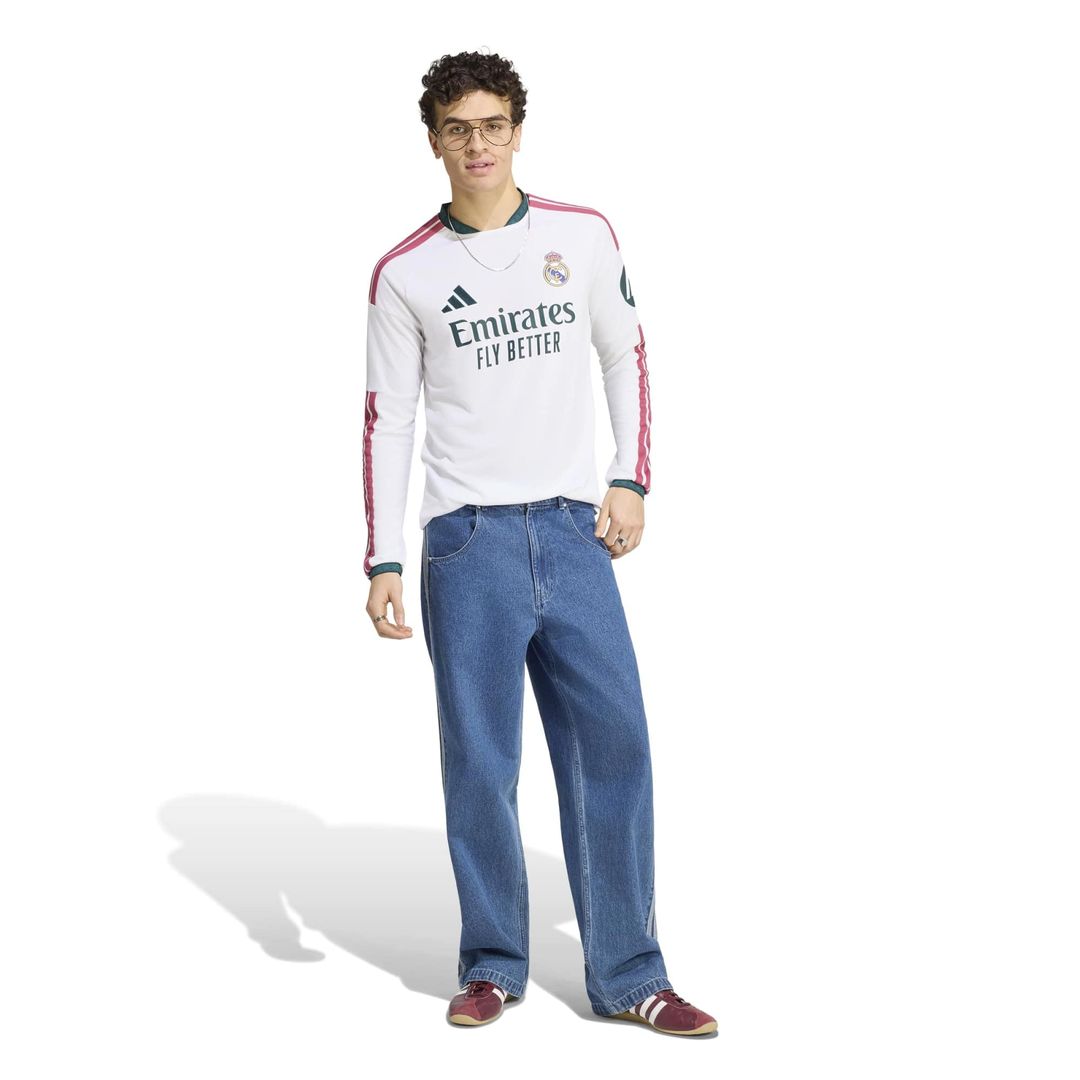 Real Madrid adidas 2026/27 Home Replica Long Sleeve Jersey - White