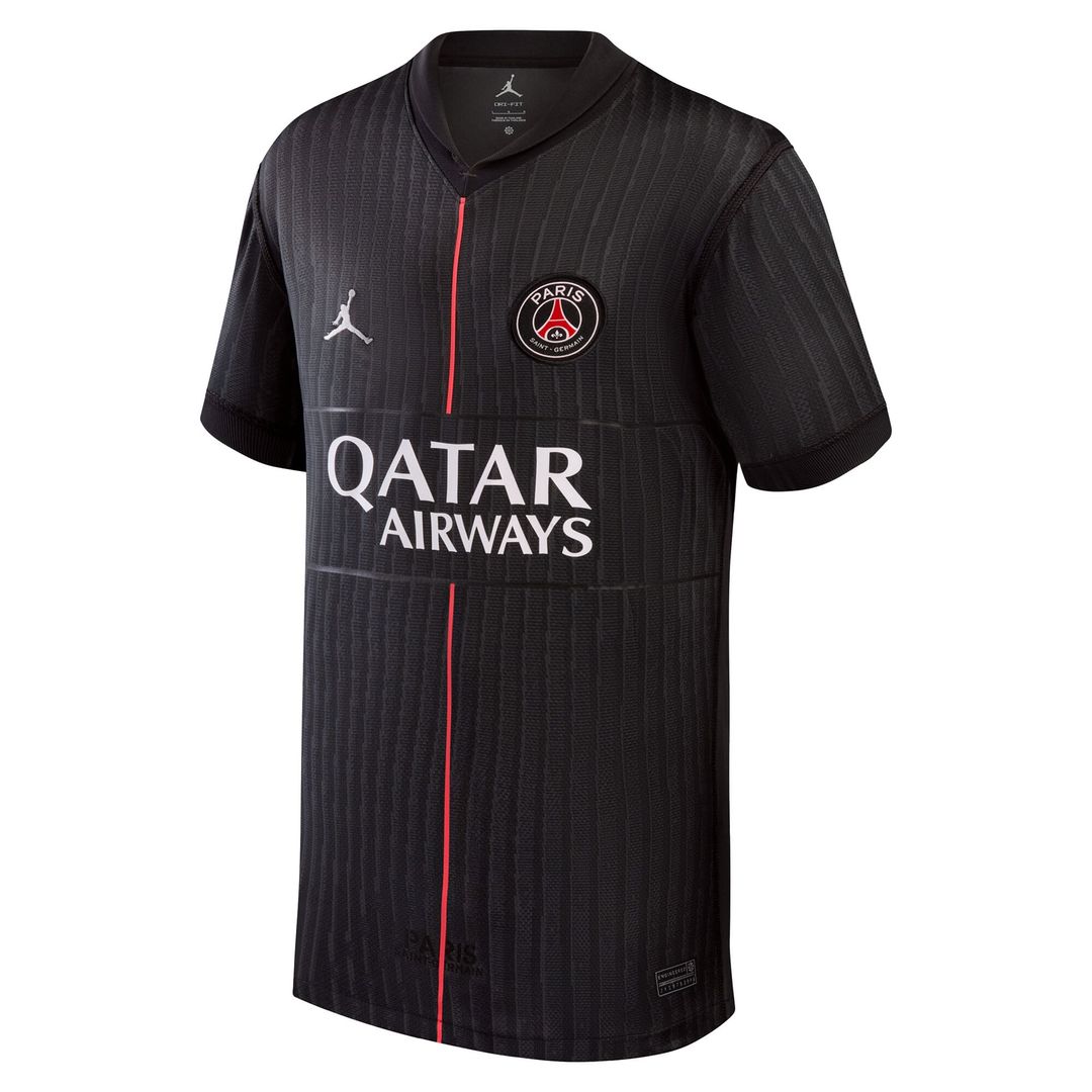 Paris Saint-Germain Jordan Brand Youth 2025/26 Fourth Replica Jersey - Black
