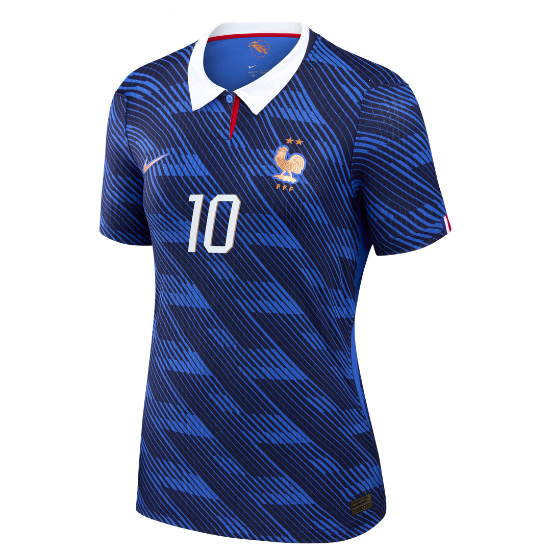 Kylian Mbappé France National Team Nike Women's 2026 Home Match Authentic Jersey - Blue