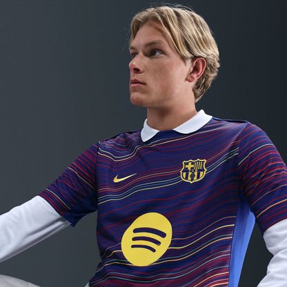Barcelona Nike Home 2025/26 Academy Pro Pre-Match Top - Navy