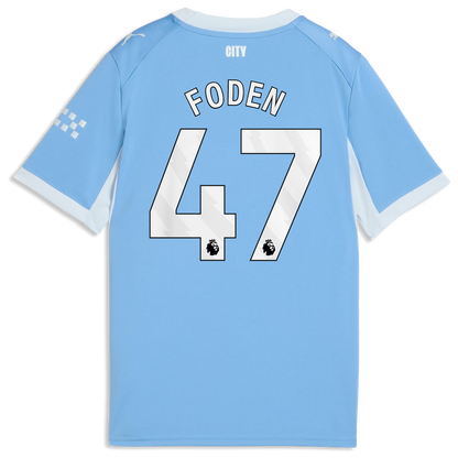 Phil Foden Manchester City Puma Youth 2026/27 Home Replica Jersey - Light Blue