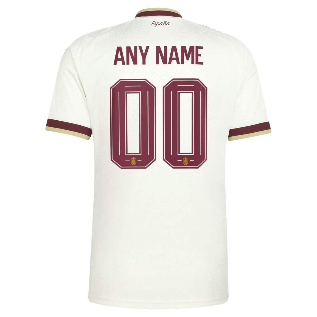Spain National Team adidas 2026 Away Replica Custom Jersey - White