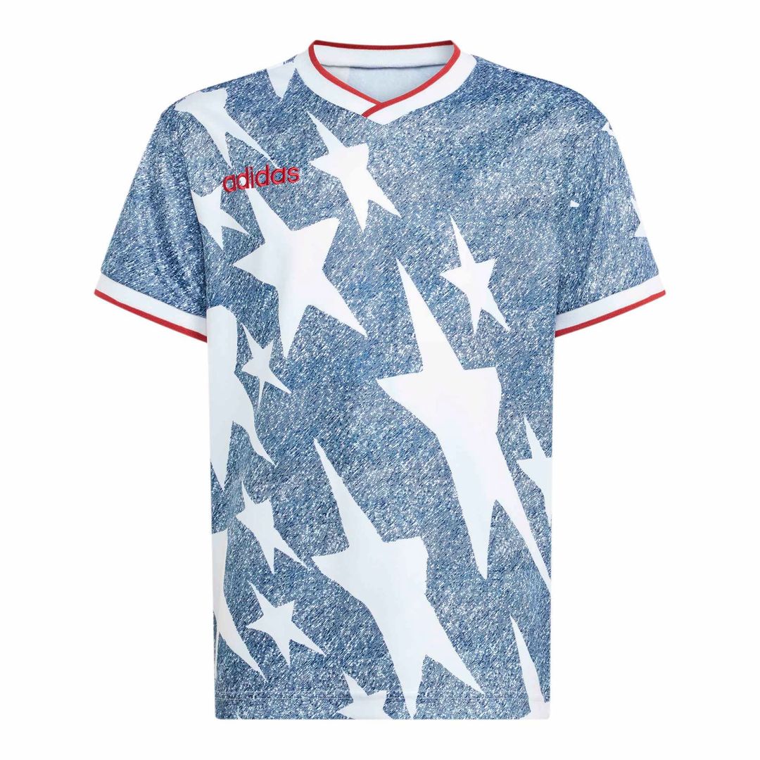 adidas Youth  USA 1994 Denim Graphic Fashion Jersey - Blue