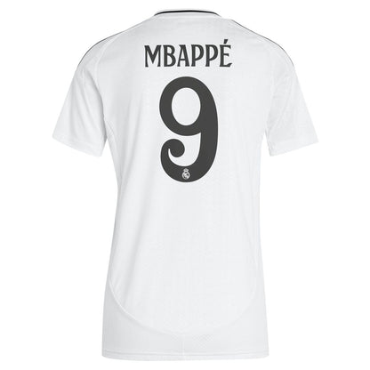Kylian Mbappé Real Madrid adidas Women's 2024/25 Home Replica Player Jersey - White