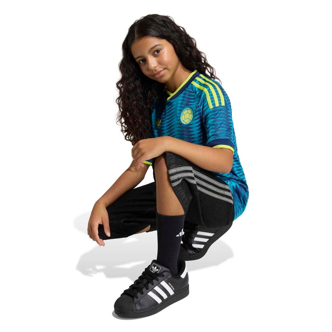 Colombia National Team adidas Youth 2026 Away Replica Jersey - Turquoise