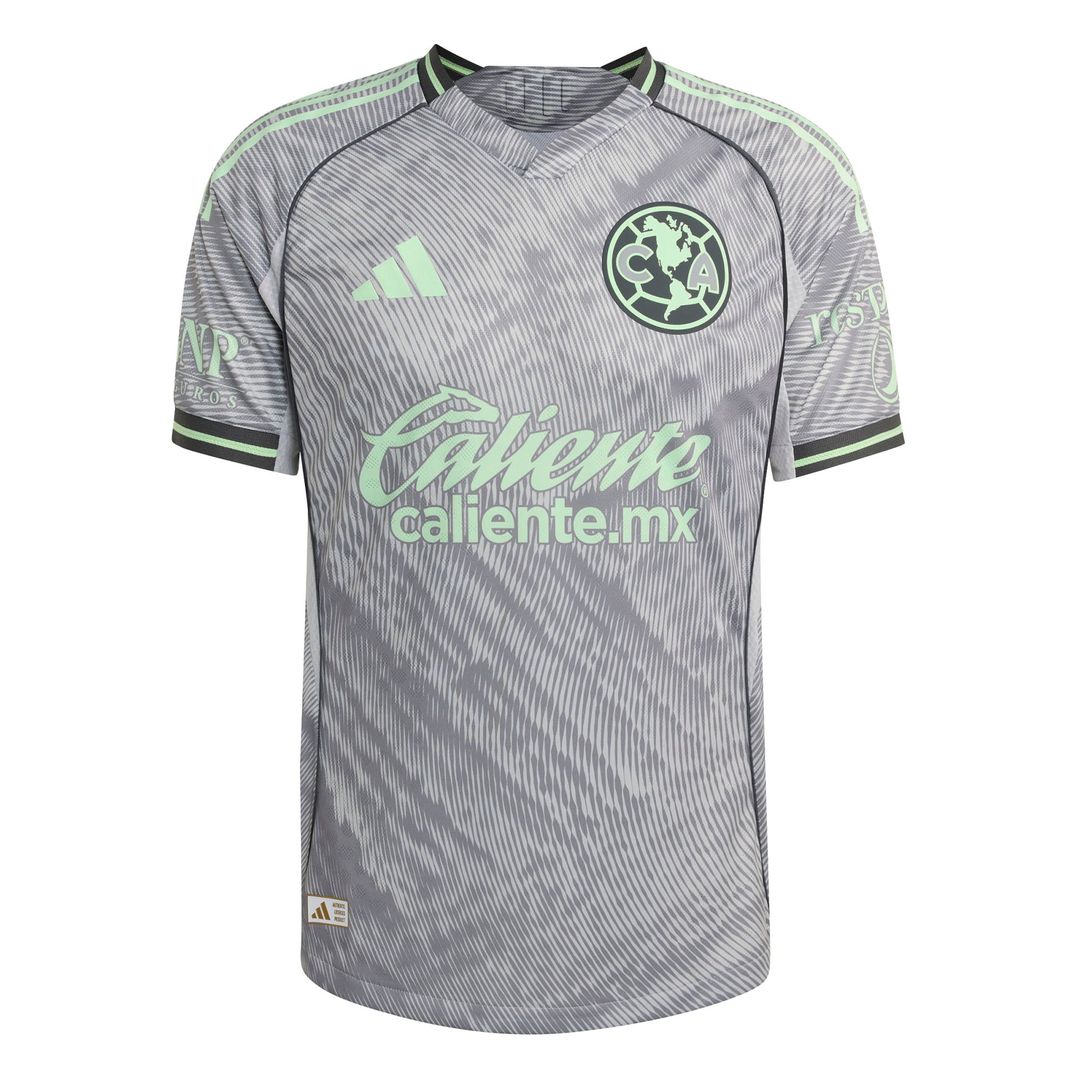 Club America adidas 2025 Third On Field Authentic Jersey - Gray