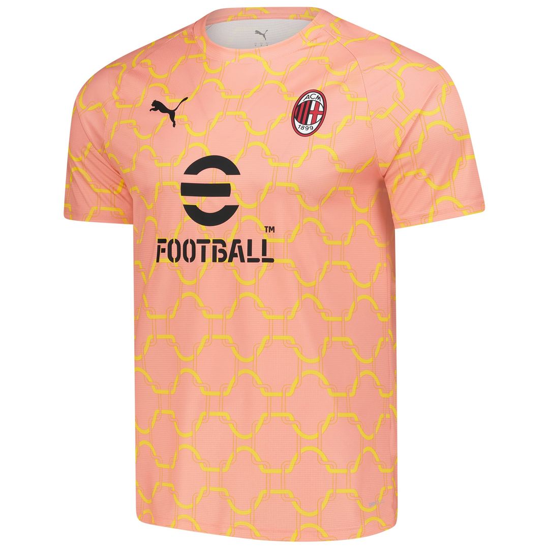 AC Milan Puma 2025/26 Pre-Match Training Jersey - Gray