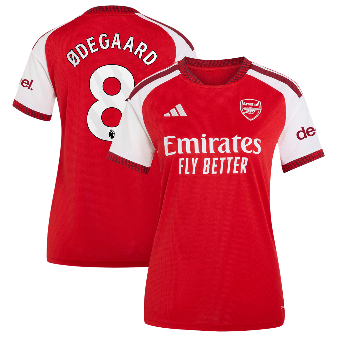 Martin Ødegaard Arsenal adidas Women's 2026/27 Home Home Replica Jersey - Red