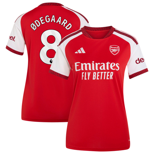 Martin Ødegaard Arsenal adidas Women's 2026/27 Home Home Replica Jersey - Red