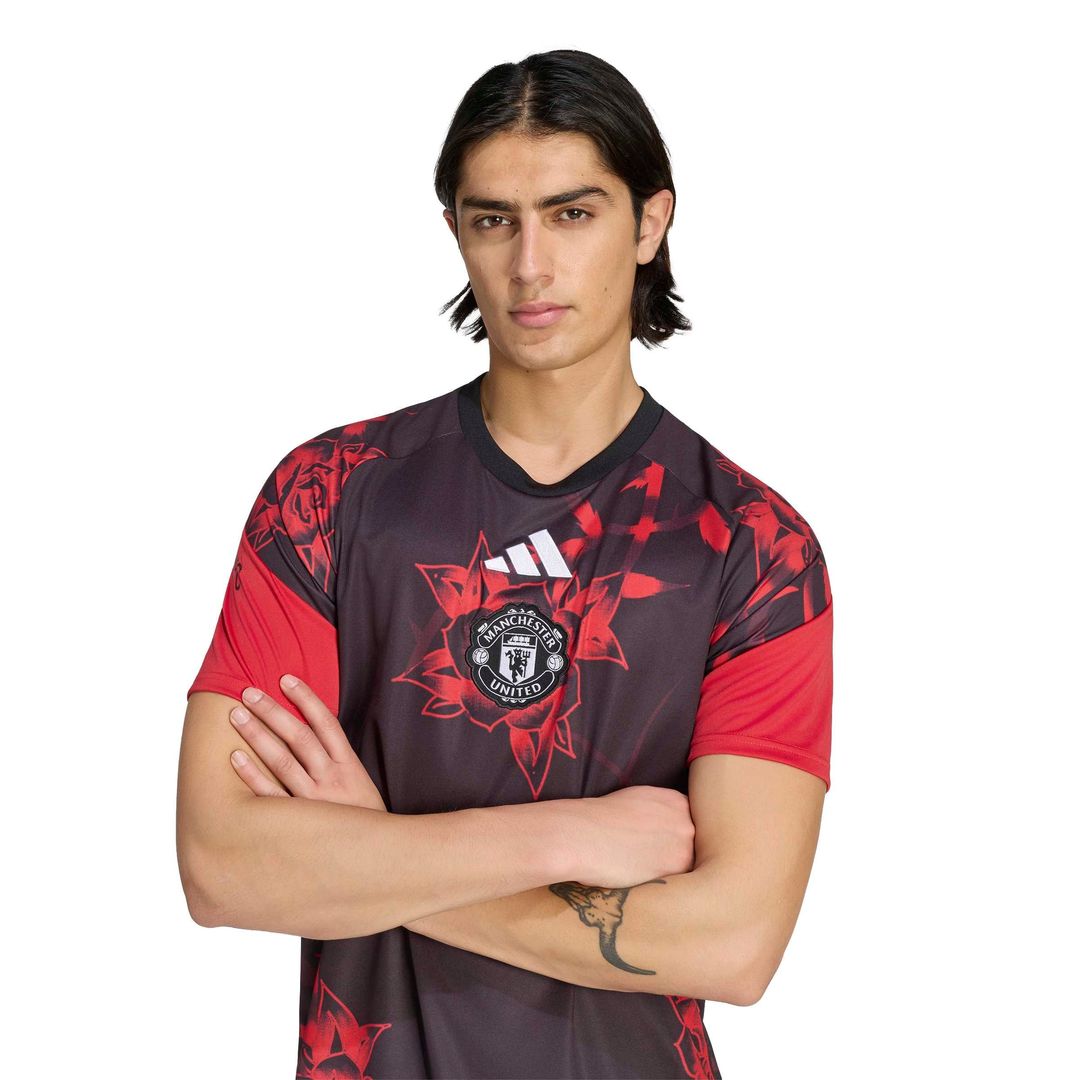 Manchester United adidas Home 2026/27 Pre-Match Top - Black