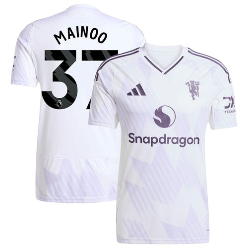Kobbie Mainoo Manchester United adidas 2025/26 Away Replica Player Jersey - White