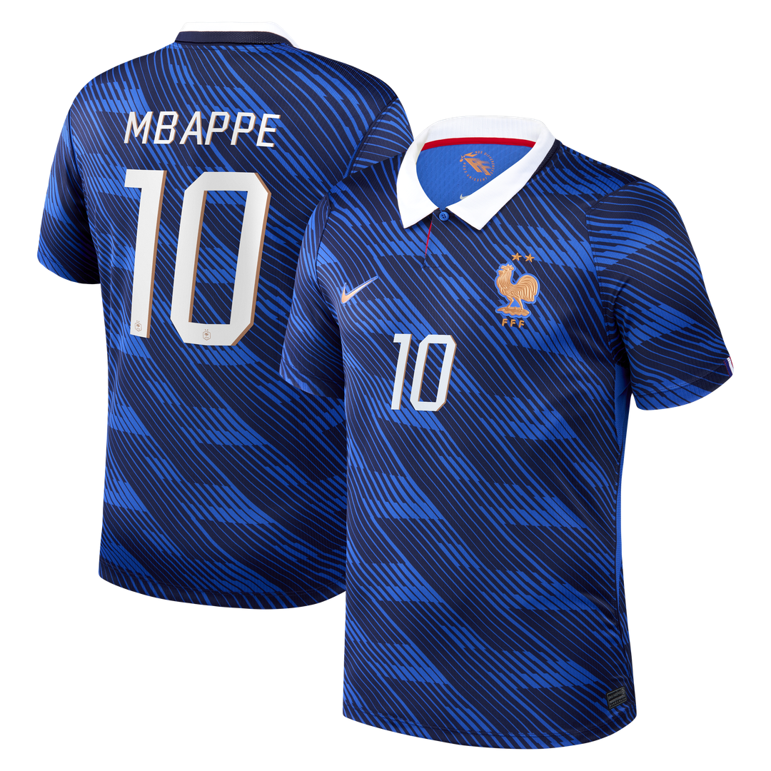 Kylian Mbappé France National Team Nike 2026 Home Stadium Replica Jersey - Blue