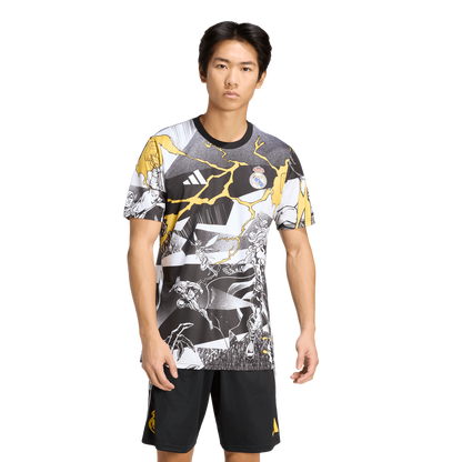 Real Madrid x Marvel adidas AEROREADY 2025/26 Pre-Match Top - White