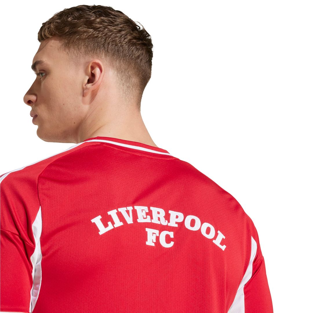 Liverpool adidas Full-Button Baseball Jersey - Red