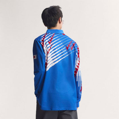 Japan National Team adidas 1993 Bringback Replica Long Sleeve Jersey - Blue/White