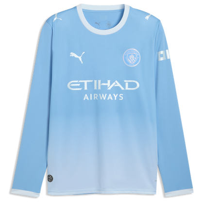 Phil Foden Manchester City Puma 2026/27 Home Replica Long Sleeve Jersey - Light Blue