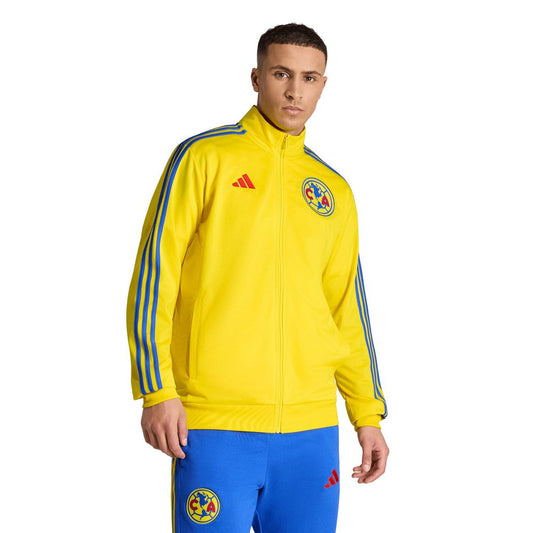 Club America adidas 2025/26 DNA Alphaskin Full-Zip Track Jacket - Yellow