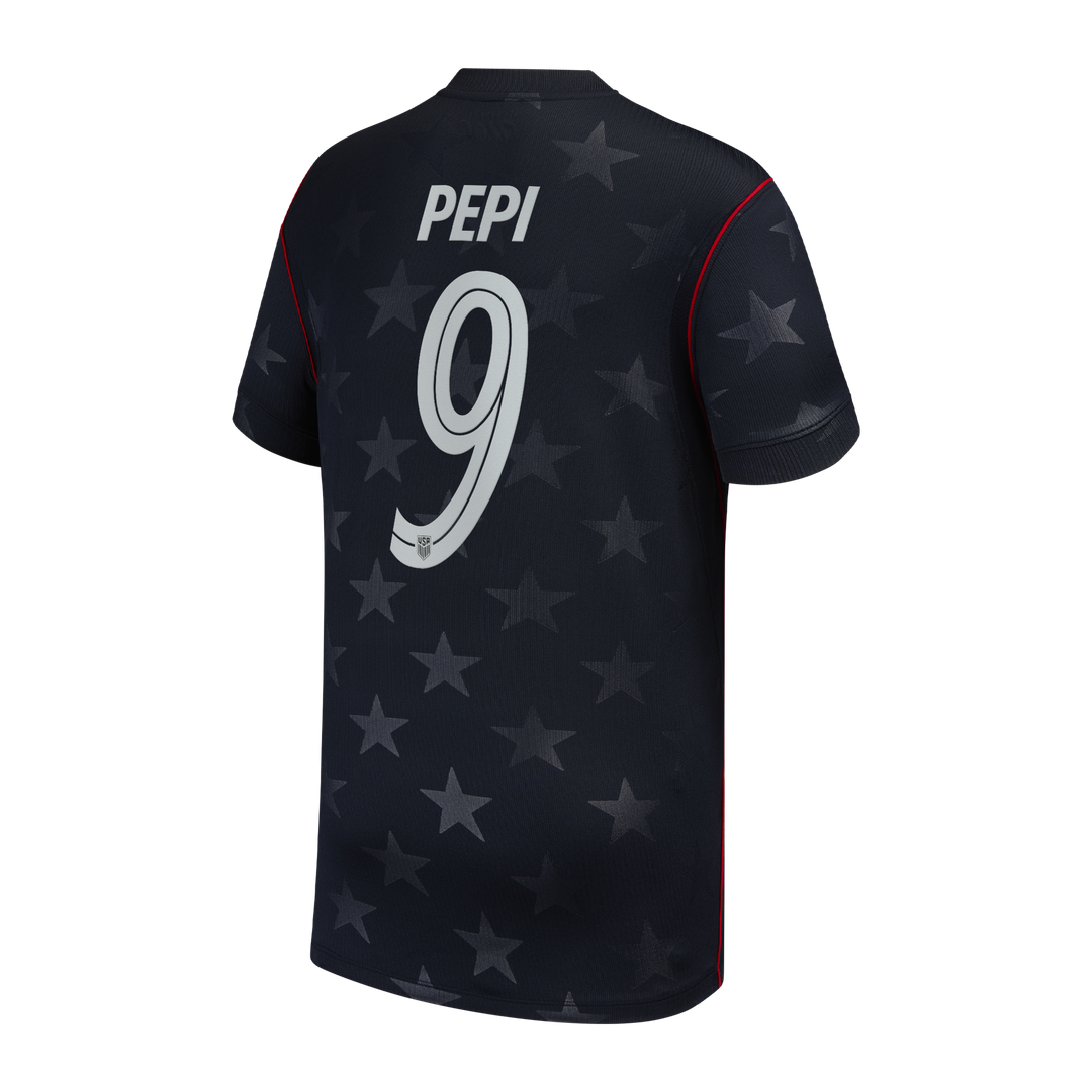 Ricardo Pepi USMNT Nike Youth 2026/27 Away Stadium Replica Jersey - Blue