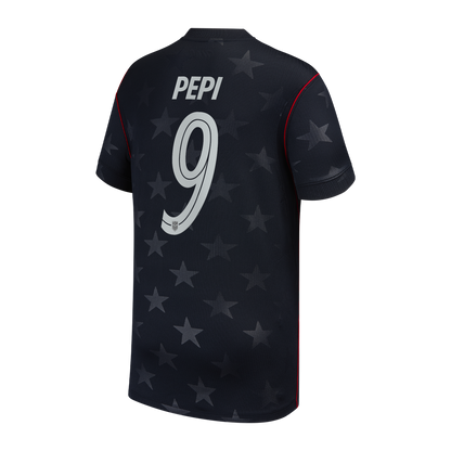 Ricardo Pepi USMNT Nike Youth 2026/27 Away Stadium Replica Jersey - Blue