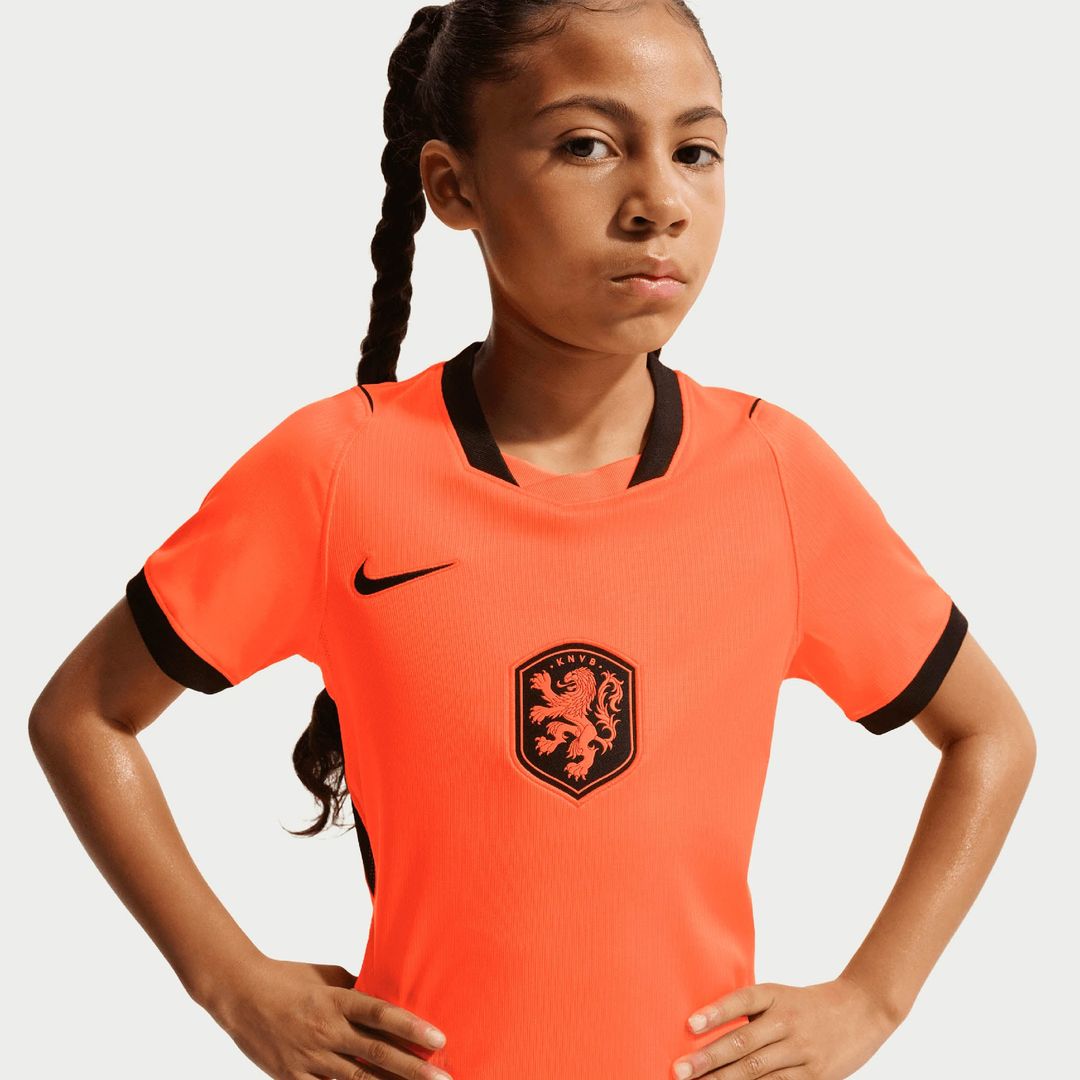 Netherlands National Team Nike Youth 2026 Home Stadium Replica Jersey - Orange
