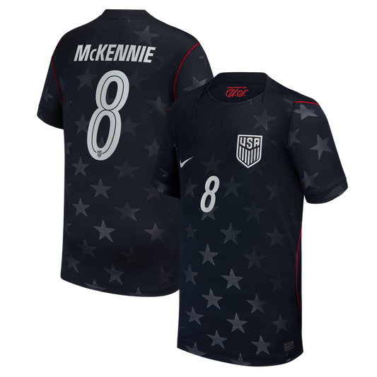 Weston McKennie USMNT Nike Youth 2026 Away Stadium Replica Jersey - Blue