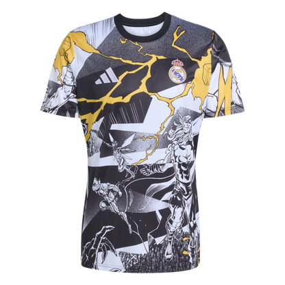 Real Madrid x Marvel adidas AEROREADY 2025/26 Pre-Match Top - White