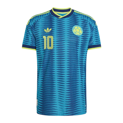 James Rodríguez Colombia National Team adidas 2026 Away On-Field Authentic Jersey - Turquoise
