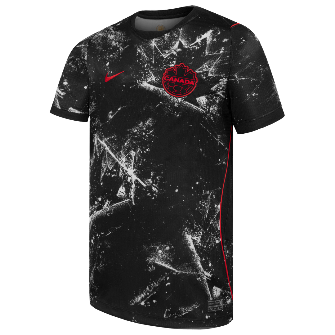 Canada Soccer Nike Youth 2026 Away Stadium Replica Jersey - Black