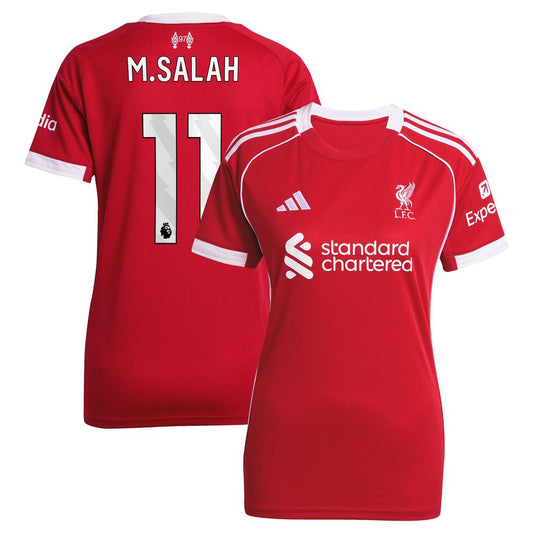 Mohamed Salah Liverpool adidas Women's 2025/26 Home Replica Jersey - Red