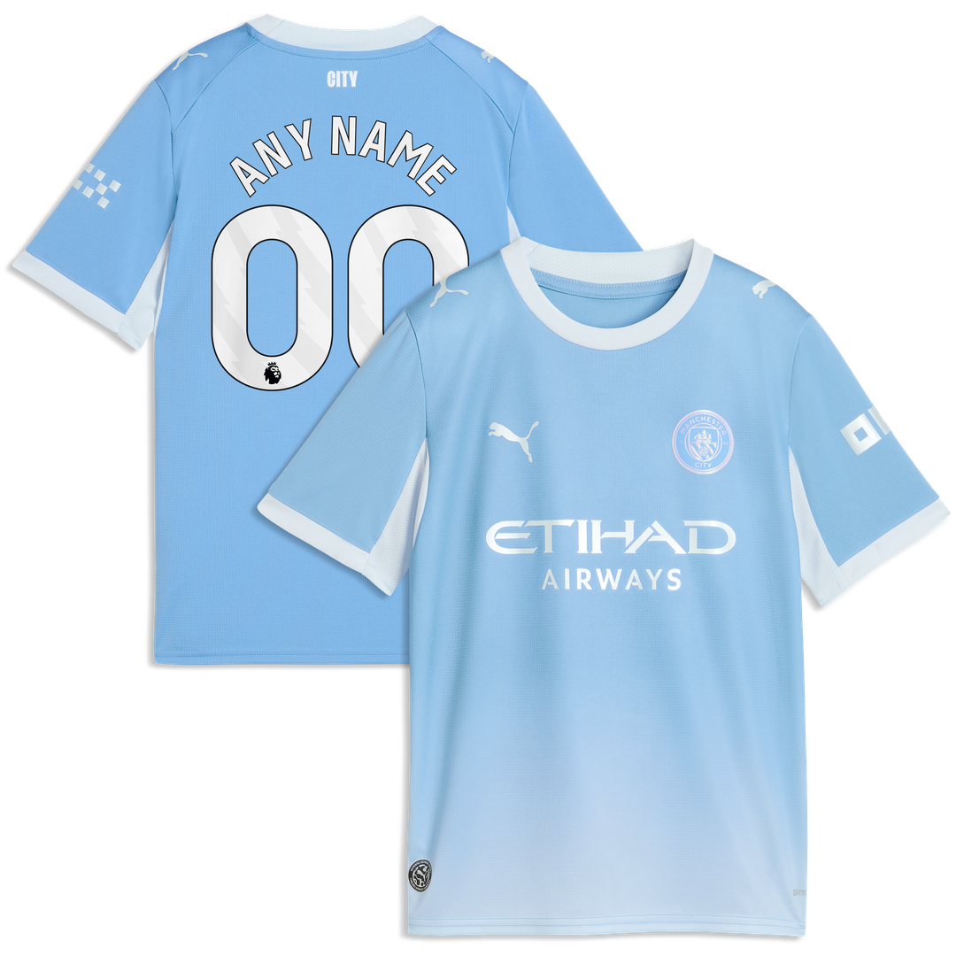 Manchester City Puma Youth 2026/27 Home Replica Custom Jersey - Light Blue