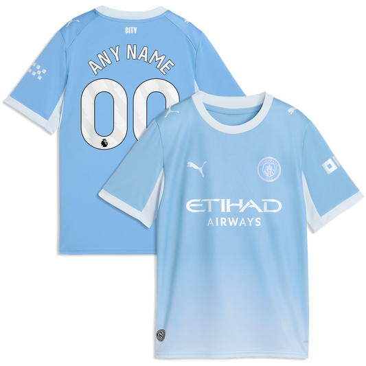 Manchester City Puma Youth 2026/27 Home Replica Custom Jersey - Light Blue
