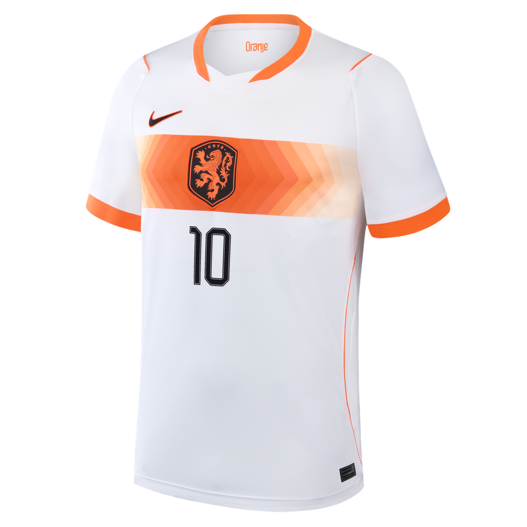 Memphis Depay Netherlands National Team Nike 2026 Away Stadium Replica Jersey - White